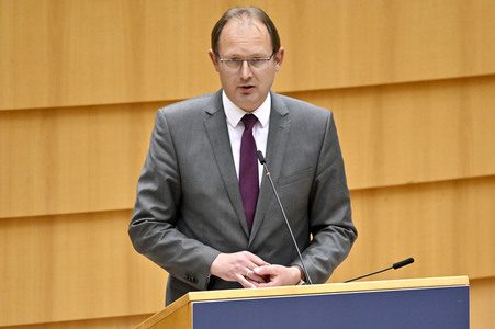 Plenartagung zu der Tötung der Journalistin Shireen Abu Akleh EU-Parlament in Brüssel