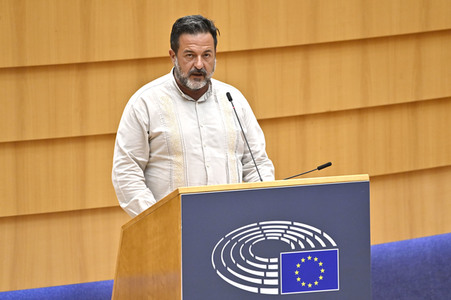 Plenartagung zu der Tötung der Journalistin Shireen Abu Akleh EU-Parlament in Brüssel