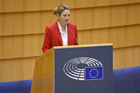 Plenartagung zum REPowerEU-Plan im EU-Parlament in Brüssel