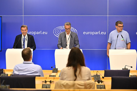 Pressekonferenz zu Volley4EU EU-Parlament in Brüssel