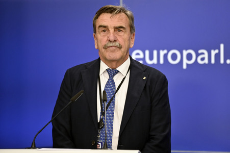 Pressekonferenz zu Volley4EU EU-Parlament in Brüssel