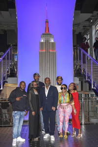 Empire State Building Lighting Ceremony zum 50. Geburtstag von Notorious B.I.G. in New York