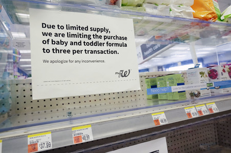 Mangel an Babynahrung in New York