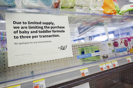 Mangel an Babynahrung in New York