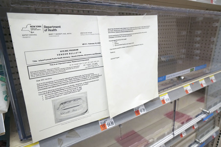 Mangel an Babynahrung in New York