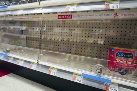 Mangel an Babynahrung in New York