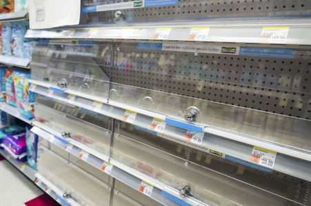 Mangel an Babynahrung in New York