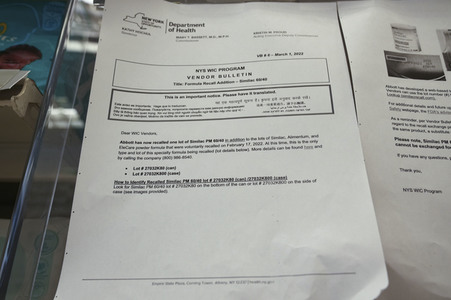 Mangel an Babynahrung in New York