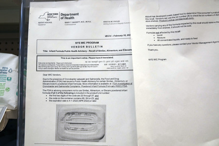 Mangel an Babynahrung in New York