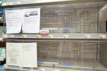 Mangel an Babynahrung in New York