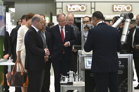Eröffnungsrundgang auf der Hannover Messe 2022