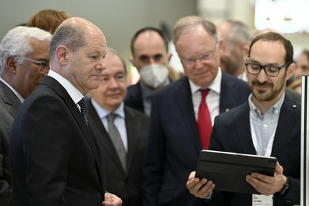 Eröffnungsrundgang auf der Hannover Messe 2022