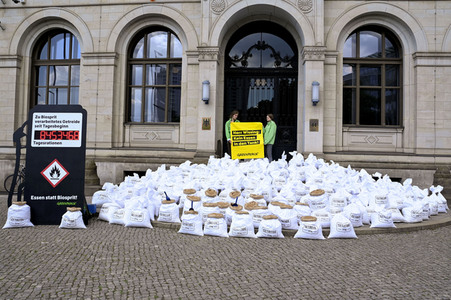 Greenpeace Protestaktion in Berlin