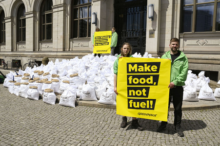Greenpeace Protestaktion in Berlin