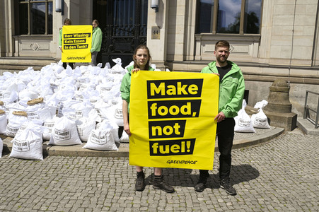 Greenpeace Protestaktion in Berlin