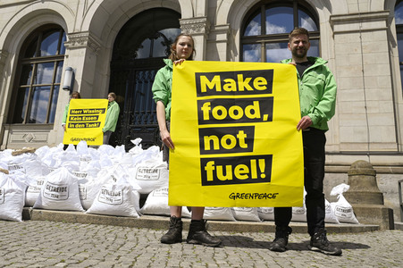 Greenpeace Protestaktion in Berlin