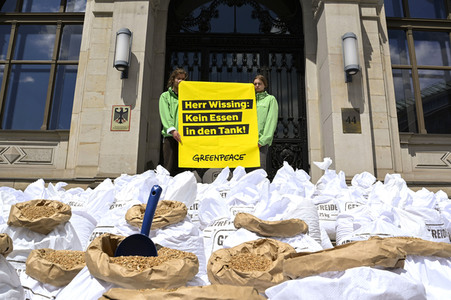 Greenpeace Protestaktion in Berlin