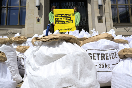 Greenpeace Protestaktion in Berlin
