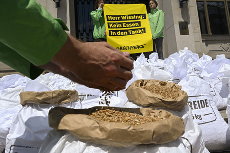 Greenpeace Protestaktion in Berlin