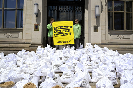 Greenpeace Protestaktion in Berlin