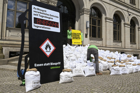 Greenpeace Protestaktion in Berlin