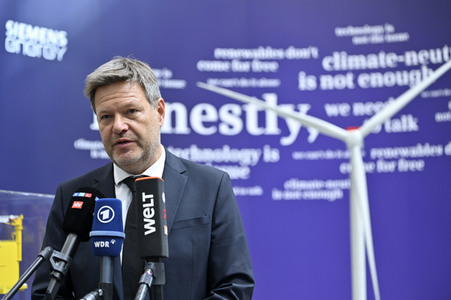 Robert Habeck auf der Hannover Messe 2022