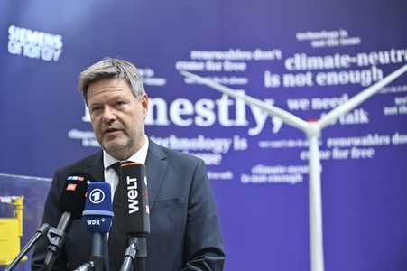 Robert Habeck auf der Hannover Messe 2022