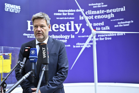 Robert Habeck auf der Hannover Messe 2022
