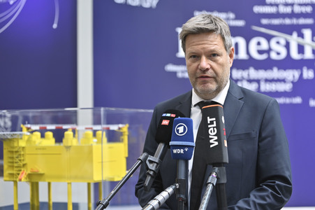 Robert Habeck auf der Hannover Messe 2022