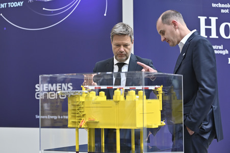 Robert Habeck auf der Hannover Messe 2022