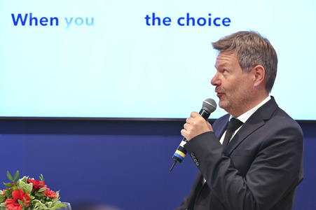 Robert Habeck auf der Hannover Messe 2022