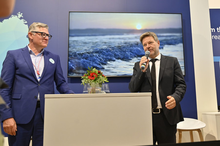 Robert Habeck auf der Hannover Messe 2022