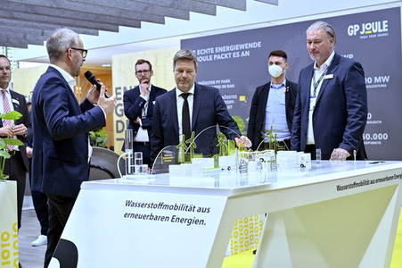 Robert Habeck auf der Hannover Messe 2022