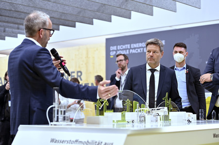 Robert Habeck auf der Hannover Messe 2022