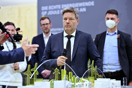 Robert Habeck auf der Hannover Messe 2022