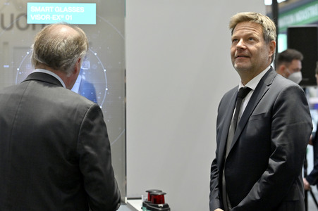 Robert Habeck auf der Hannover Messe 2022