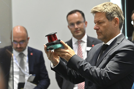 Robert Habeck auf der Hannover Messe 2022