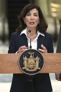 Pressekonferenz mit Kathy Hochul in New York