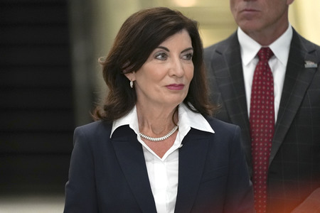 Pressekonferenz mit Kathy Hochul in New York