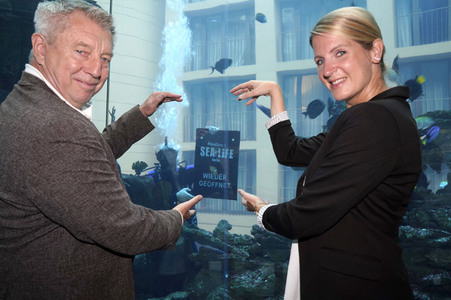 Pressefrühstück im AquaDom & Sea Life Berlin