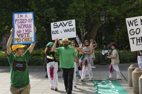 Demonstration für Abtreibungsrechte in New York