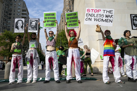 Demonstration für Abtreibungsrechte in New York