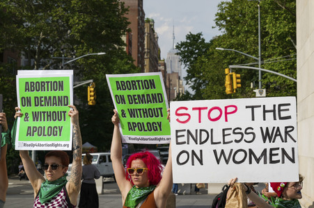 Demonstration für Abtreibungsrechte in New York