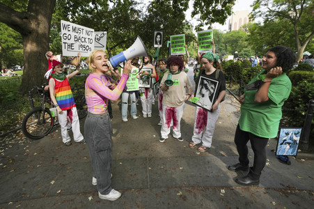 Demonstration für Abtreibungsrechte in New York