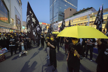 Demonstration zum 33. Jahrestag des Tian’anmen-Massakers in Tokio