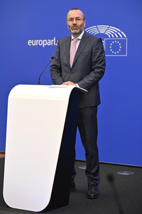 Pressebriefing Fraktion der Europäischen Volkspartei im EU-Parlament in Straßburg