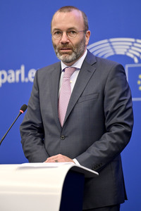 Pressebriefing Fraktion der Europäischen Volkspartei im EU-Parlament in Straßburg