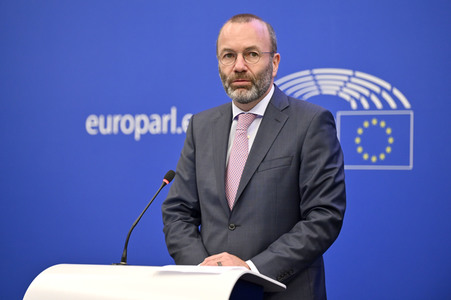 Pressebriefing Fraktion der Europäischen Volkspartei im EU-Parlament in Straßburg