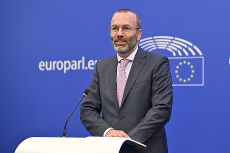 Pressebriefing Fraktion der Europäischen Volkspartei im EU-Parlament in Straßburg