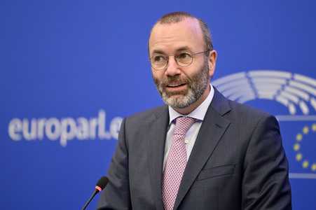 Pressebriefing Fraktion der Europäischen Volkspartei im EU-Parlament in Straßburg
